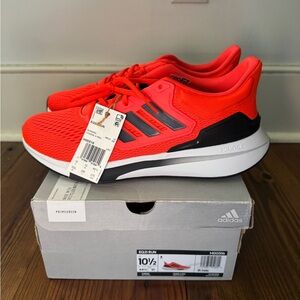 NWT Adidas EQ21 Red and Black primegreen Sneakers men’s 10.5